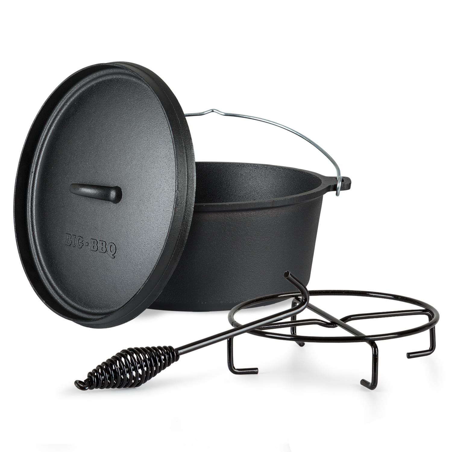 سرویس قابلمه چدنی 2 پارچه کلارشتاین آلمان klarstein Galloway Dutch Oven - ظرفیت 5.5 لیتر مناسب فضای باز